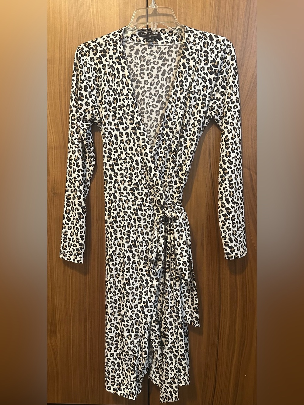 Banana Republic Leopard-Print Wrap Dress